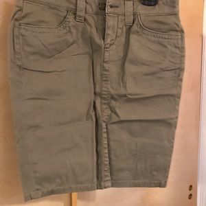 London Jean khaki green skirt-size 4